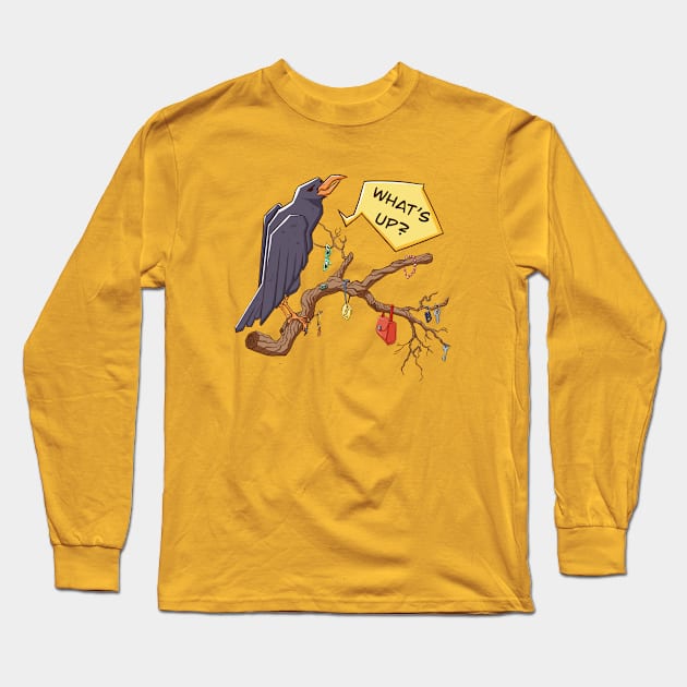 Proud Crow: Master of Trophies Long Sleeve T-Shirt by Verbinavision